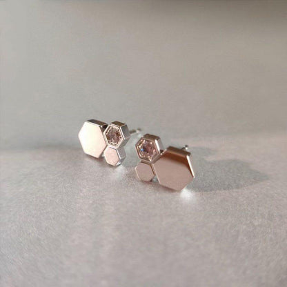 [Clara Jewels]BEE LOVE SILVER DIAMOND EARRINGS