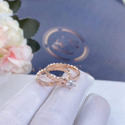 [Clara Jewels]BEE LOVE RING PINK GOLD DIAMOND