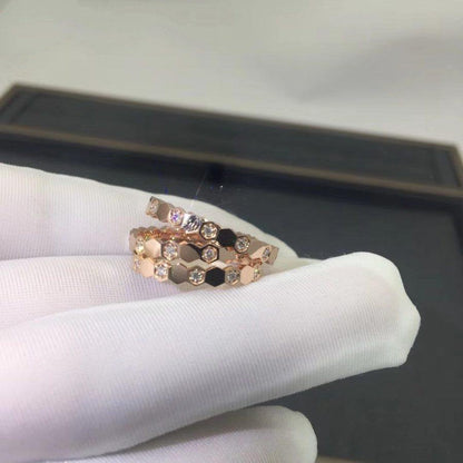[Clara Jewels]BEE LOVE RING PINK GOLD DIAMOND