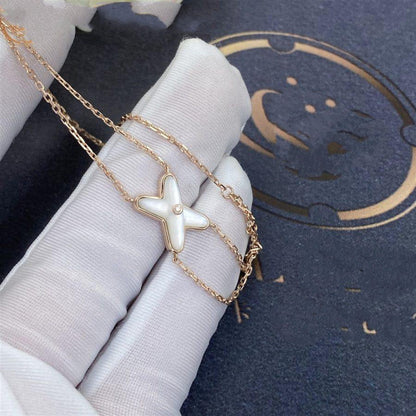 [Clara Jewels]JEUX BRACELET WHITE MOP PINK GOLD 1 DIAMOND