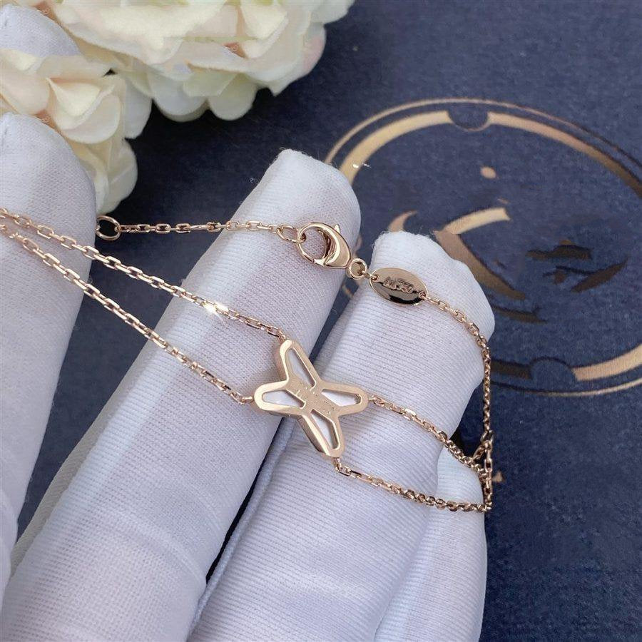 [Clara Jewels]JEUX BRACELET WHITE MOP PINK GOLD 1 DIAMOND