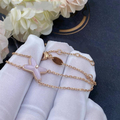 [Clara Jewels]JEUX BRACELET PINK MOP PINK GOLD 1 DIAMOND