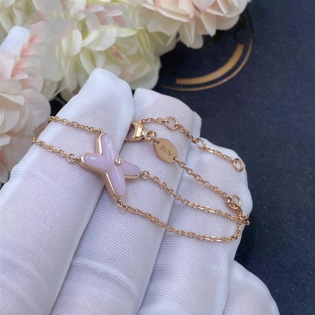 [Clara Jewels]JEUX BRACELET PINK MOP PINK GOLD 1 DIAMOND