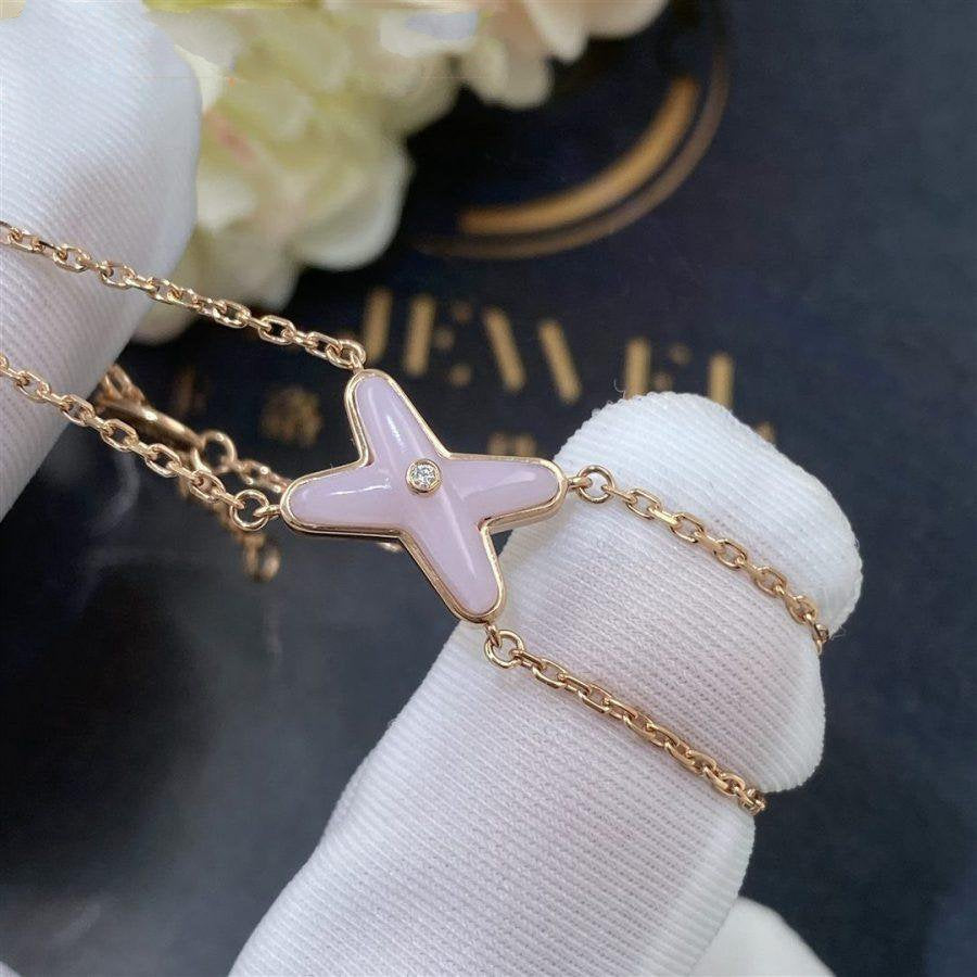 [Clara Jewels]JEUX BRACELET PINK MOP PINK GOLD 1 DIAMOND