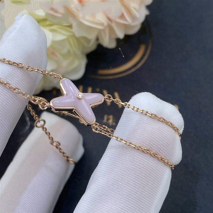 [Clara Jewels]JEUX BRACELET PINK MOP PINK GOLD 1 DIAMOND