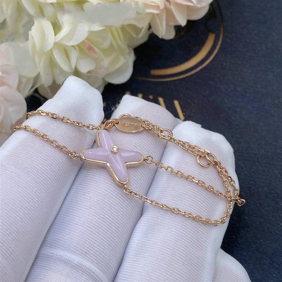 [Clara Jewels]JEUX BRACELET PINK MOP PINK GOLD 1 DIAMOND