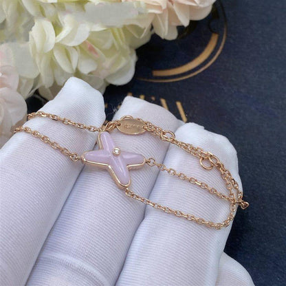 [Clara Jewels]JEUX BRACELET PINK MOP PINK GOLD 1 DIAMOND