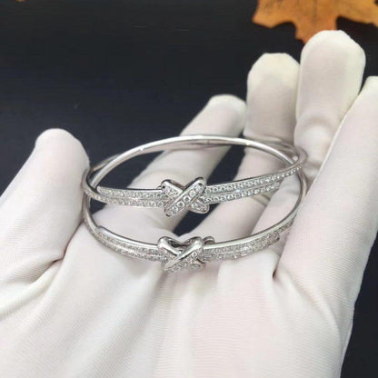[Clara Jewels]JEUX DE BRACELET DIAMONDS SILVER