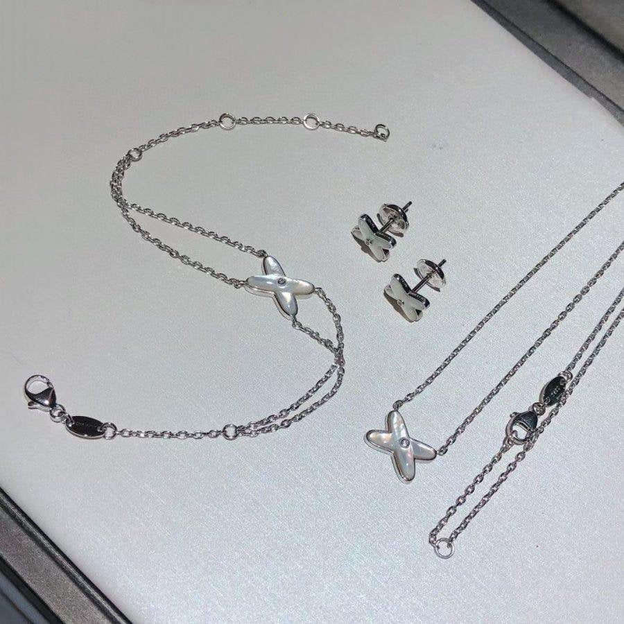 [Clara Jewels]JEUX BRACELET WHITE MOP SILVER 1 DIAMOND