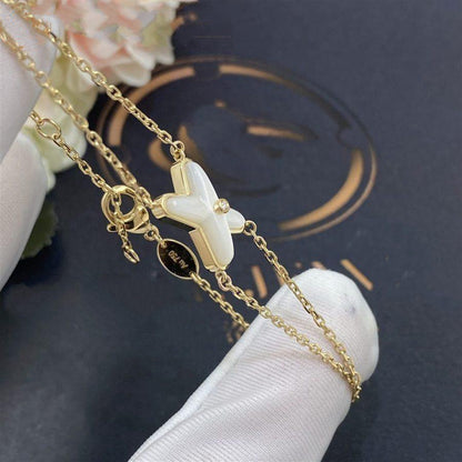 [Clara Jewels]JEUX BRACELET WHITE MOP GOLD 1 DIAMOND