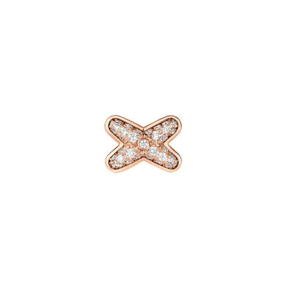 [Clara Jewels]JEUX DE PINK GOLD DIAMOND EARRINGS