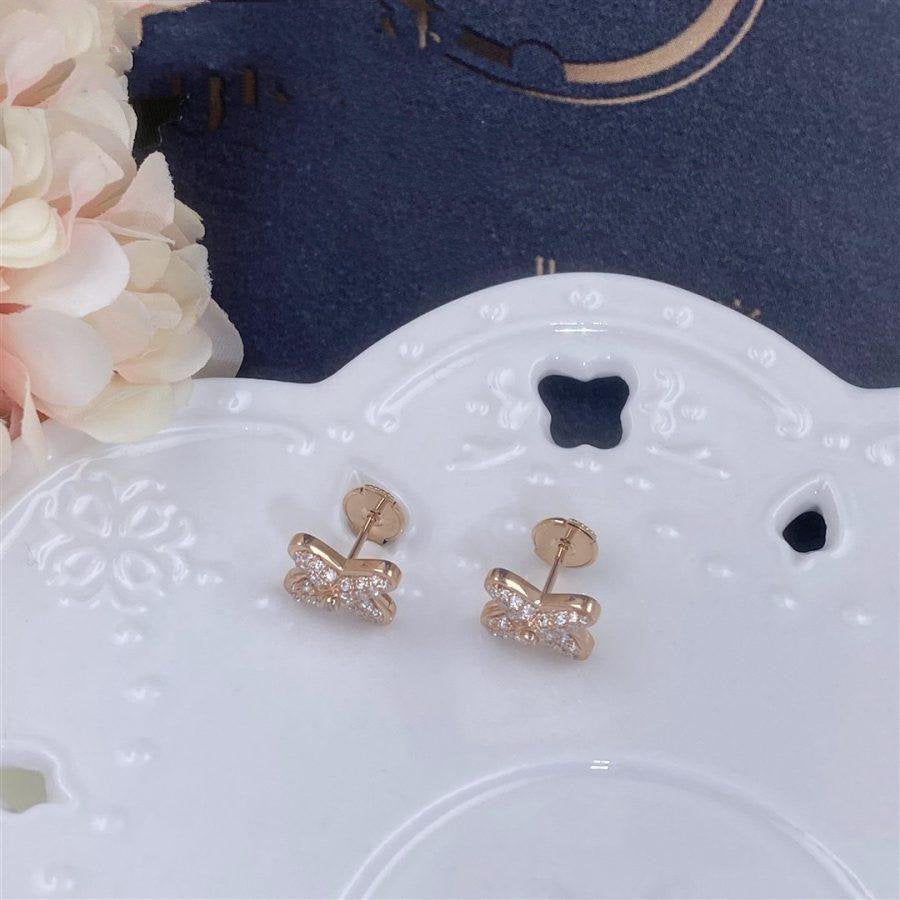[Clara Jewels]JEUX DE PINK GOLD DIAMOND EARRINGS