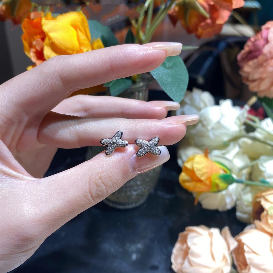 [Clara Jewels]JEUX DE SILVER DIAMOND EARRINGS