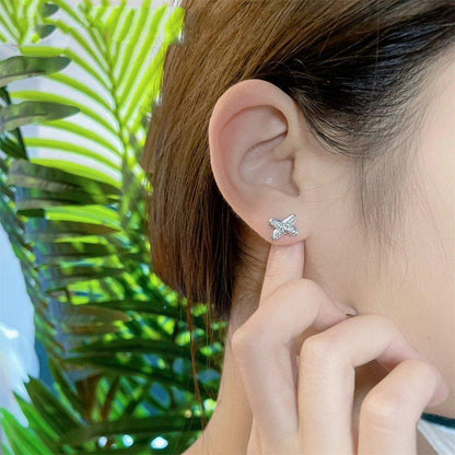 [Clara Jewels]JEUX DE SILVER DIAMOND EARRINGS