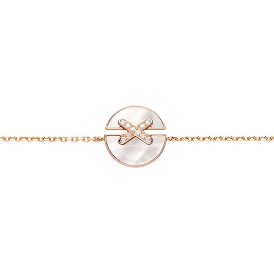 [Clara Jewels]JEUX DE BRACELET MOP PINK GOLD DIAMONDS
