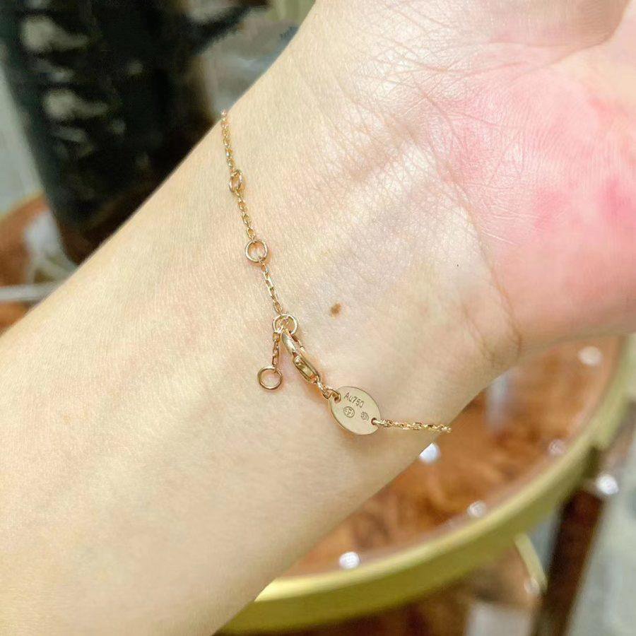 [Clara Jewels]JEUX DE BRACELET MOP PINK GOLD DIAMONDS