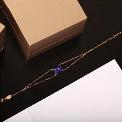 [Clara Jewels]Hollow Design Four-Leaf Clover Flower Shape Ring