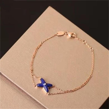 [Clara Jewels]Hollow Design Four-Leaf Clover Flower Shape Ring