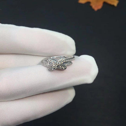 [Clara Jewels]JEUX DE SILVER DIAMOND RING