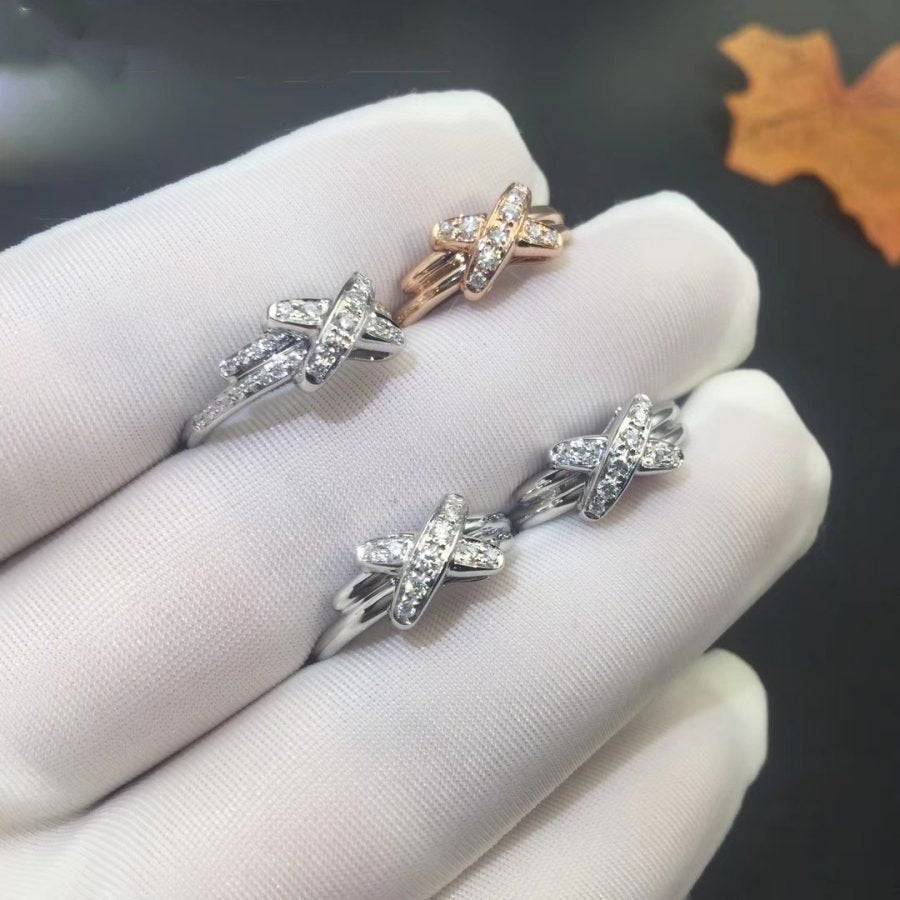 [Clara Jewels]JEUX DE SILVER DIAMOND RING