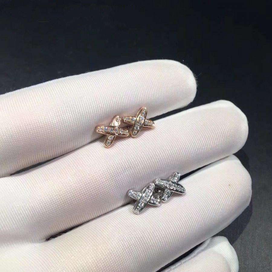 [Clara Jewels]JEUX DE DIAMOND EARRINGS