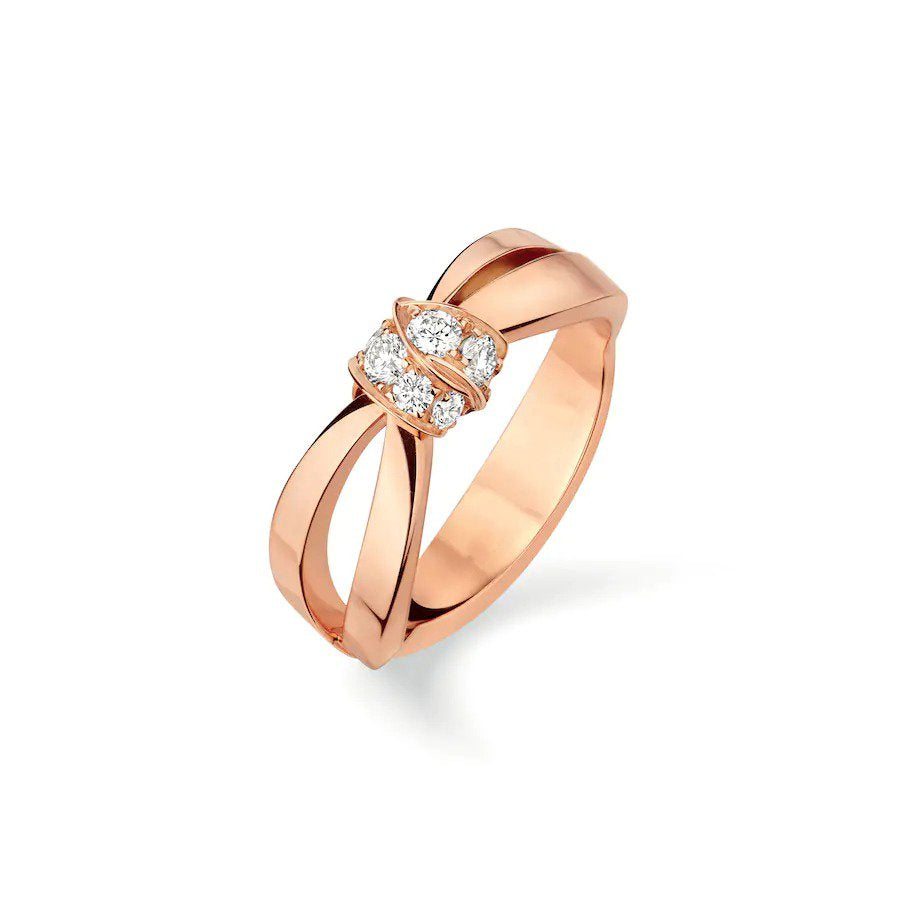 [Clara Jewels]LIENS RING PINK GOLD DIAMOND