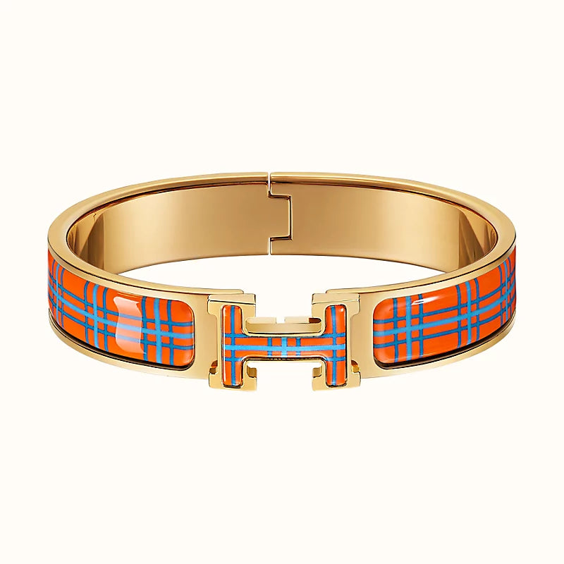 [Clara Jewels]H TARTAN BRACELET 12MM