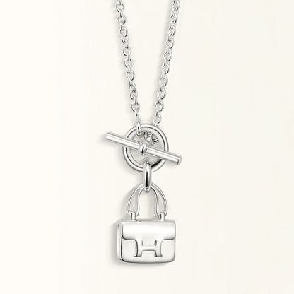 [Clara Jewels]POP H PEDANT SILVER NECKLACE