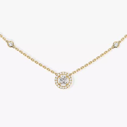 [Clara Jewely]Diamond Necklace 0,20ct Brilliant Shape Joy