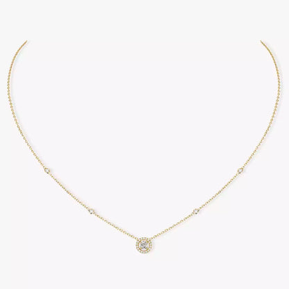 [Clara Jewely]Diamond Necklace 0,20ct Brilliant Shape Joy