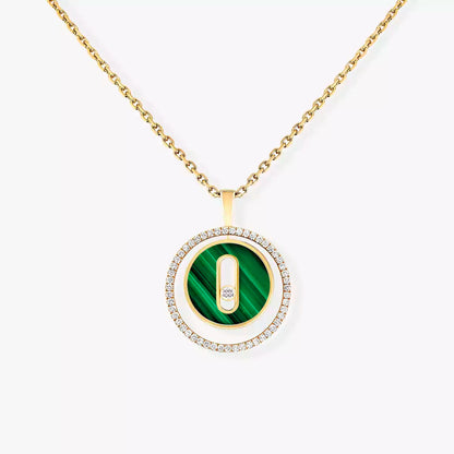 [Clara Jewely]Lucky Move Diamond Necklace in Rose Gold and White Mother-of-Pearl