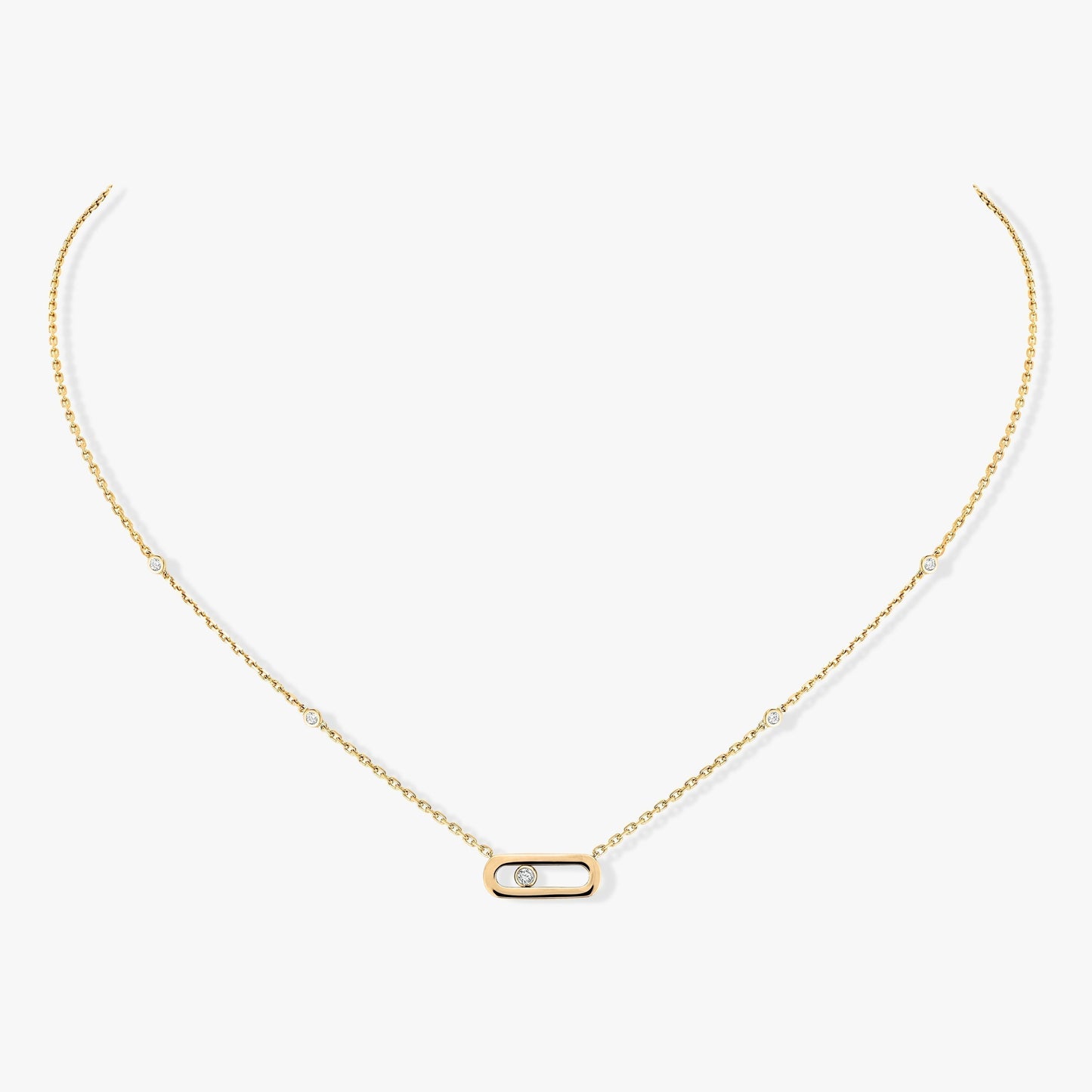 [Clara Jewely]MOVE UNO DIAMOND NECKLACE