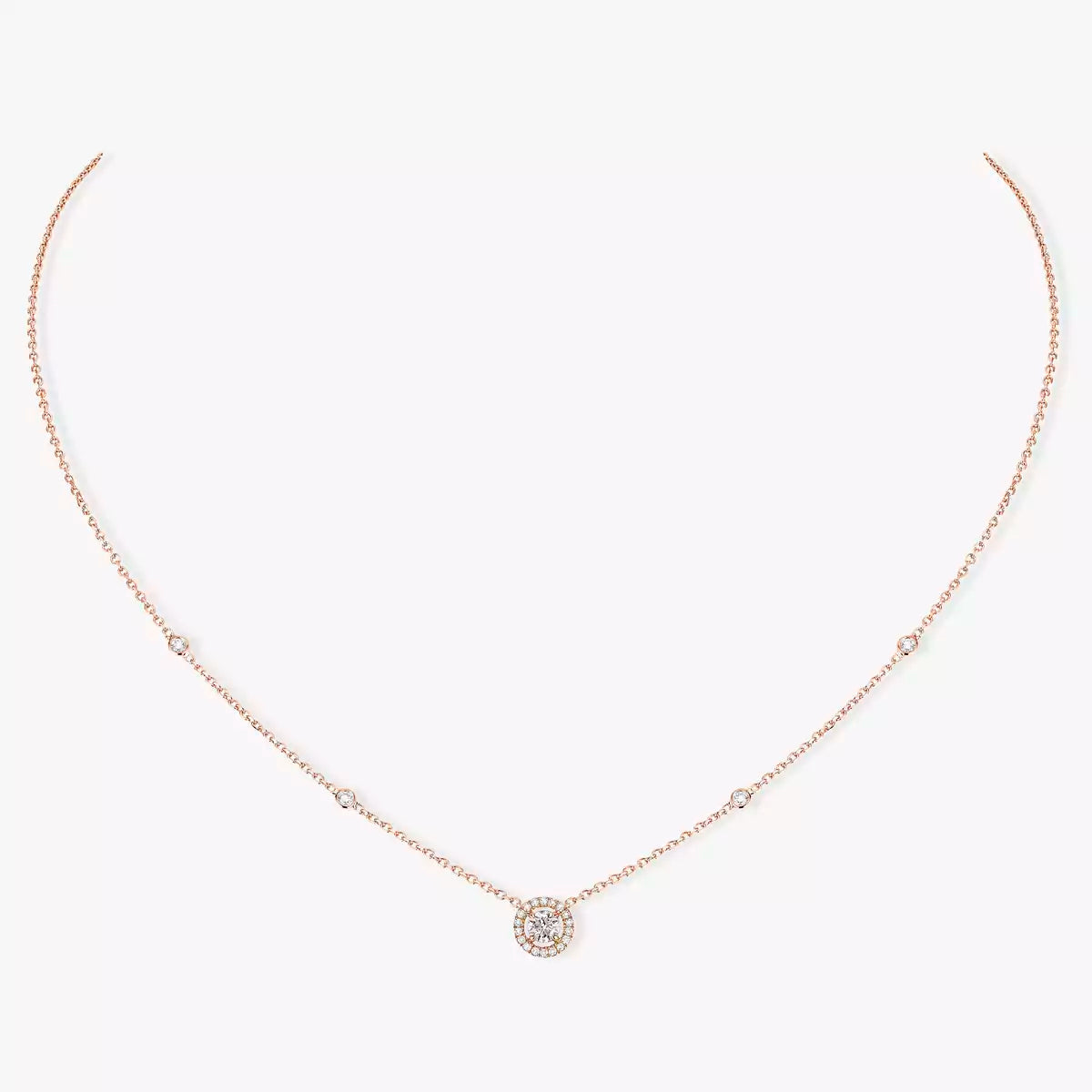 [Clara Jewely]Diamond Necklace 0,20ct Brilliant Shape Joy