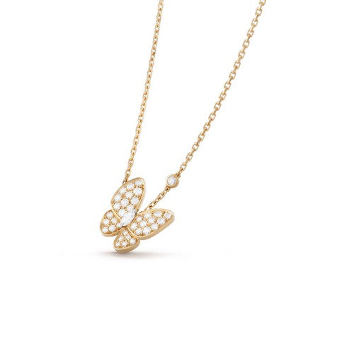 [Clara Jewels]BUTTERFLY DIAMOND NECKLACE
