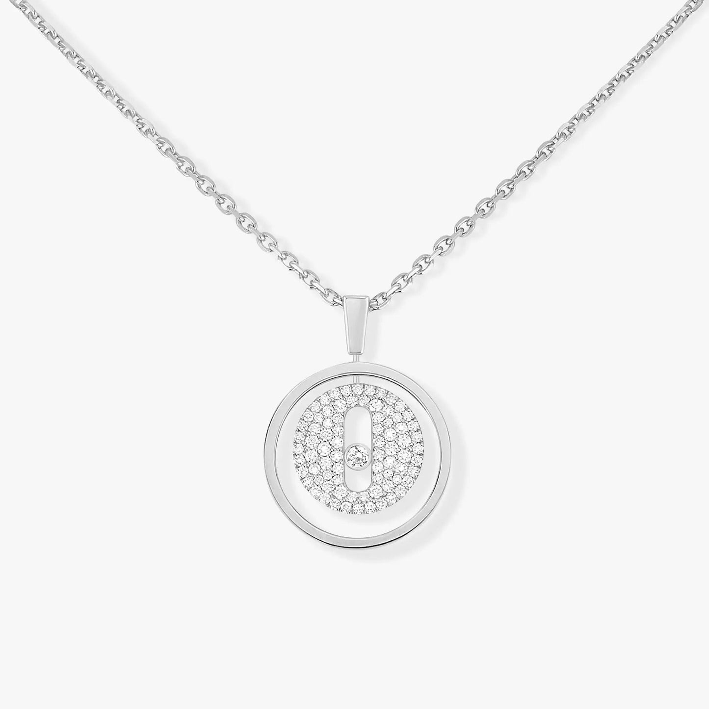 [Clara Jewely]LUCKY MOVER PM PAVED NECKLACE