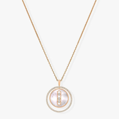 [Clara Jewely]LUCKY MOVE MM NACRE BLANCHE DIAMOND NECKLACE