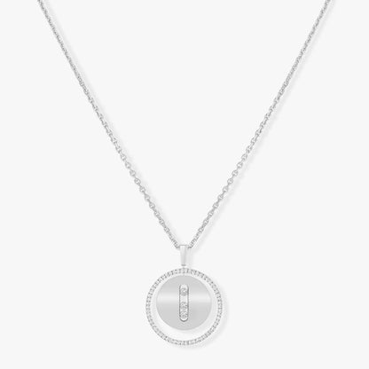 [Clara Jewely]LUCKY MOVE MM SILVER DIAMOND NECKLACE