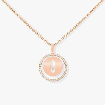 [Clara Jewely]LUCKY MOVE PM NECKLACE PINK GOLD DIAMOND