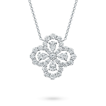 [Clara Jewels]LOOP NECKLACE FULL MOTIF DIAMOND 16MM MULTIPLE COLORS