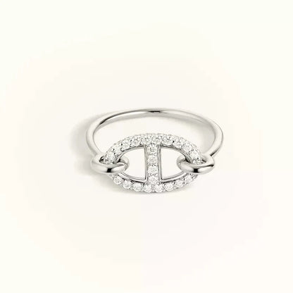 [Clara Jewels]RONDE SMALL SILVER DIAMOND RING