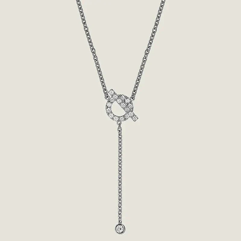 [Clara Jewels]FINESSE SILVER DIAMOND NECKLACE