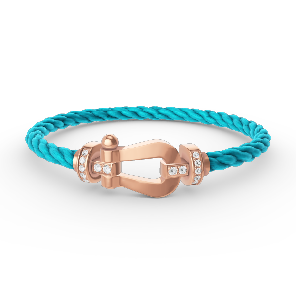 [Clara Jewels]FORCE LARGE HORSESHOE HALF DIAMOND BRACELET ROSE GOLD