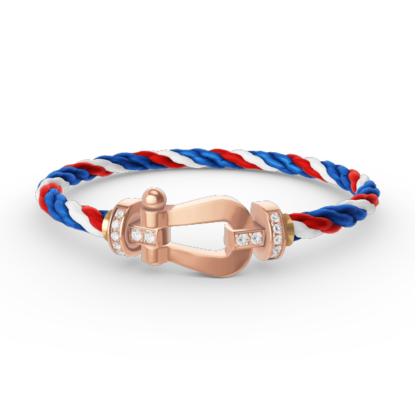 [Clara Jewels]FORCE LARGE HORSESHOE HALF DIAMOND BRACELET ROSE GOLD