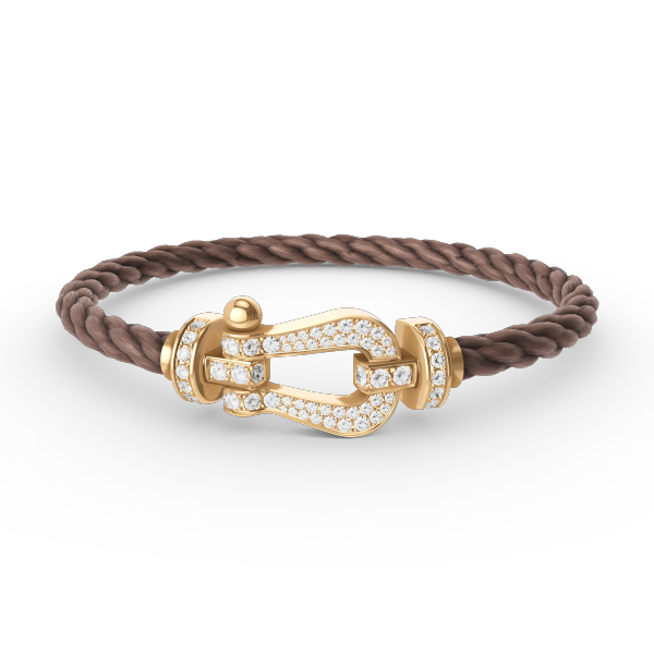 [Clara Jewels]FORCE LARGE HORSESHOE FULL DIAMOND BRACELET GOLD