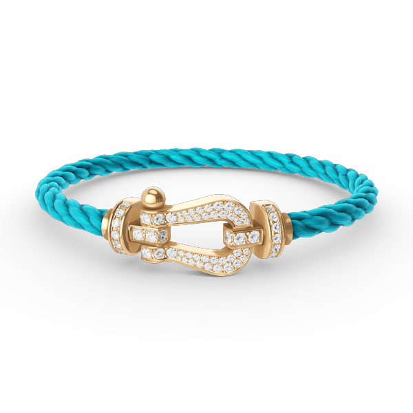 [Clara Jewels]FORCE LARGE HORSESHOE FULL DIAMOND BRACELET GOLD