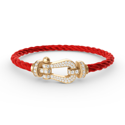 [Clara Jewels]FORCE LARGE HORSESHOE FULL DIAMOND BRACELET GOLD