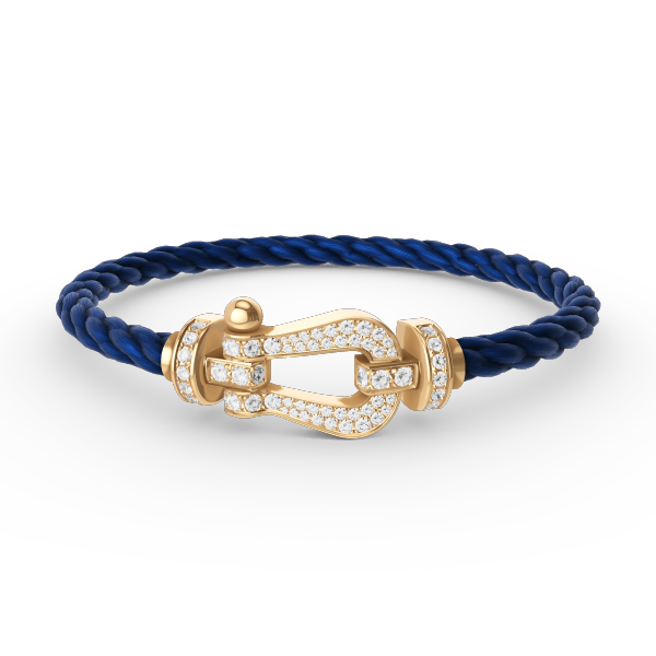 [Clara Jewels]FORCE LARGE HORSESHOE FULL DIAMOND BRACELET GOLD