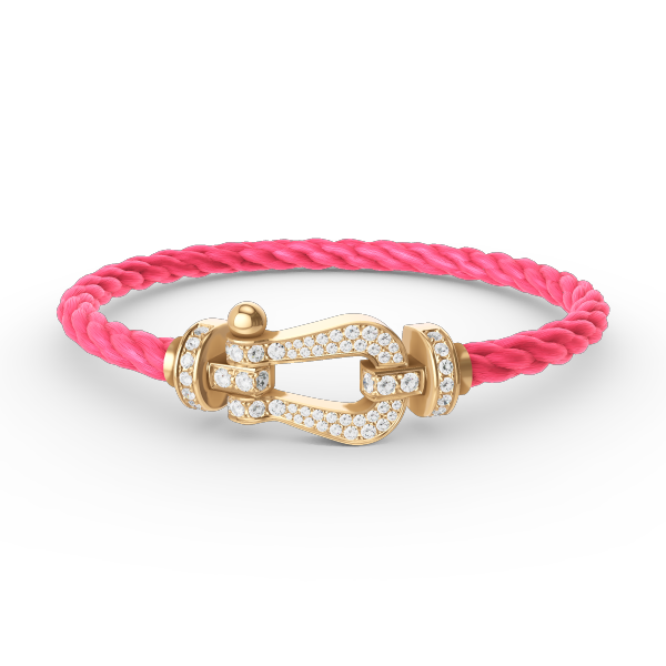 [Clara Jewels]FORCE LARGE HORSESHOE FULL DIAMOND BRACELET GOLD