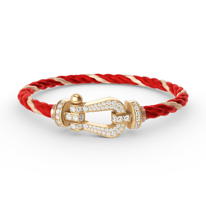 [Clara Jewels]FORCE LARGE HORSESHOE FULL DIAMOND BRACELET GOLD