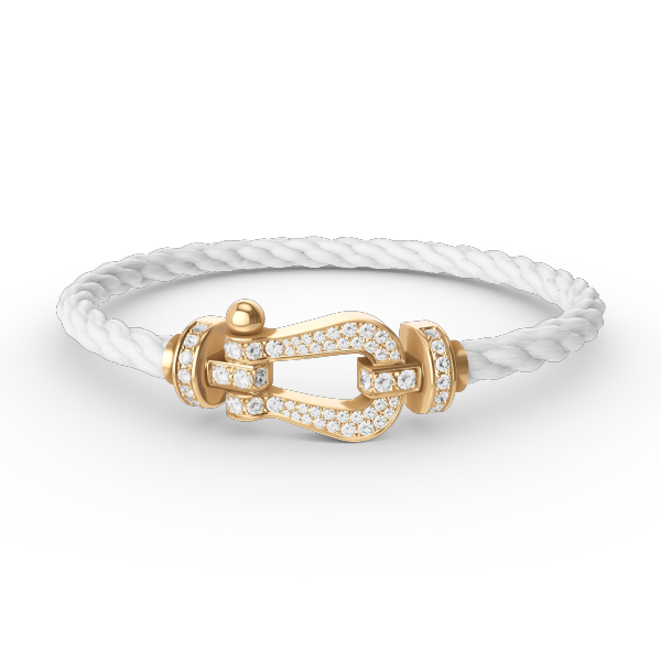 [Clara Jewels]FORCE LARGE HORSESHOE FULL DIAMOND BRACELET GOLD